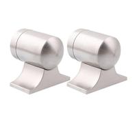 SOIMISS 2 Set Fermaporta Magnetico in Acciaio Inossidabile Argento Forte Forza di Attrazione e Design Moderno per Fermare Porte in Modo Nascosto e Sicuro