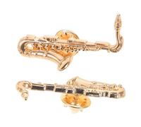 SOIMISS 2 Spille da Bavero Sassofono Jazz in Metallo, Spille Distintive Musicali per Coro e Orchestra, Accessori Originali per Appassionati di Musica e Regalo per Musicisti