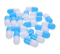 SOIMISS 20 Pezzi Accessori Giocattolo Medico Kit Medico Per I Fingono Di Giocare a Oggetti Di Scena Giocattolo a Capsule Vuote Giocattoli Pillola Sky-blue Plastica