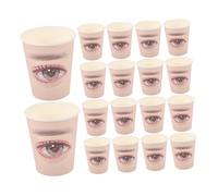 SOIMISS 20 Pezzi Di Bicchieri Di Carta Per Esercitazioni Di Ciglia Sopracciglia Ciglia Kiss Lashes Cuscinetti Sottili Extension Insieme A Bicchieri Di Carta Kit Per Esercitazioni