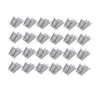 SOIMISS 20 pezzi Ganci in Acciaio Inox per Mensole Frigorifero e Congelatore Supporto Solido e Facile da Installare Clip Reggimensola per Frigo Freezer e Scaffali Multiuso