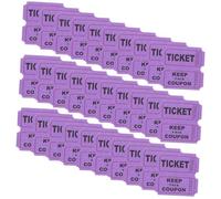 SOIMISS 200 Pezzi biglietto della lotteria biglietti della lotteria natalizia giocattoli per biglietti Raffle di biglietti estrazione dei biglietti per la lotteria Carta Viola,porpora