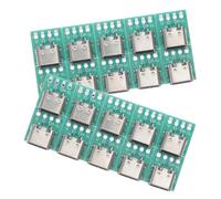 SOIMISS 20pezzi Scheda di Connessione USB C Femmina PCB Convertitore Modulo di Supporto per Cavi Trasmissione Dati Veloce e Stabile Compatibile Vari Dispositivi Installazione Facile Materi