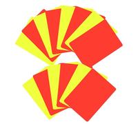 SOIMISS 24 Pezzi Cartellini Arbitro Calcio Rossi e Gialli in PVC Resistenti Carte Ufficiali per Ammonizioni ed Espulsioni Accessori Arbitro Calcio per Partite e Tornei Sportive