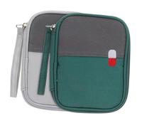 SOIMISS 2pezzi Borsa Pronto Soccorso Piccola Borsa Medicinale Portatile Sacchetto per Medicinali di Emergenza per Uso Domestico e Viaggi