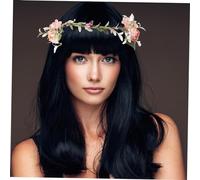 SOIMISS 2pezzi Fascia Per Femminile Con Fiori Artificiali Cerchietto Elegante Per Matrimonio e Feste Decorato Con Fiori e Foglie Vivaci e Luminosi Accessorio Alla Moda Per Donne e Ragazze