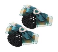 SOIMISS 2pezzi Fermaglio per Capelli Fiocco Decorativo Retina per Chignon da Donna Accessori per Capelli Rete per Servizio di Balletto Versatile ed Elegante Traspirante e Confortevole