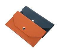SOIMISS 2pezzi Mini Portafoglio in Similpelle Per Contanti Buste Sottili Per Budget Organizer Di Denaro Riutilizzabile Custodia Portatile Chiusura Per Gestione Del Budget e Risparmio