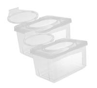 SOIMISS 2pezzi Salviette Ergonomico Dispenser Per Salviette Facile Aprire Contenitore Riutilizzabile