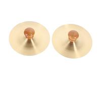 SOIMISS 2pezzi Strumenti Musicali Per Ragazza Cymbals Rame Per Danza Del Ventre Manici Comodi Per Eventi e Feste Suono e Crescendo
