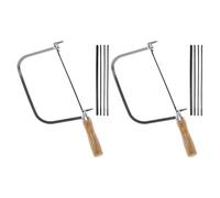 SOIMISS 2sets Seghetti Mini Manico in Legno per Intaglio e Falegnameria Seghetto Forma di U per Progetti DIY e Lavorazione Legno Strumenti Portatili Resistenti e Affilati