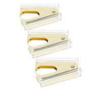 SOIMISS 3 Pezzi Levapunti Professionale in Acrilico con Finiture Oro Strumento Leggero e Portatile per Ufficio e Rimozione Graffette Efficiente e per Scrivania Elegante