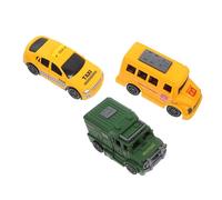 SOIMISS 3 Pezzi Mini Auto Giocattolo Tirar Indietro per Set Macchinine Piccole e Leggere Design Cartoon Gioco Portatile per Stimola Creatività e Divertimento Allaperto