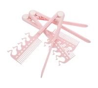 SOIMISS 3 Pezzi Pettine Antistatico Pieghevole V per Capelli Pettine Resistente al Calore per Stiratura e Styling Portatile per Extension e Uso Quotidiano