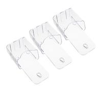 SOIMISS 3 Pezzi Portadepliant Trasparenti in Acrilico Resistente per Parete Supporto Documenti Compatto e Leggero per Ufficio e Negozi