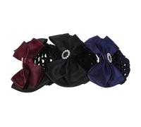 SOIMISS 3 Pezzi Rete Professionale per Chignon da Donna in Metallo e Resina Design Elegante, Mantiene Ordinati i Chioma e Previene che Si Sciolgano, per Ospedale e Danza Classica