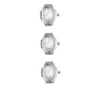 SOIMISS 3 Pz anello dell'orologio anelli per orologi da donna anello da dito unisex anelli per le donne anulare ringlith rings a forma di io mini io bianca
