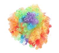SOIMISS 3 Pz Parrucca Ventaglio di Vestito da Clown Parrucca Afro Parrucca Arcobaleno Resistente all'Usura Parrucca Rossa Riccia Parrucca Cosplay Rossa L'animale Domestico