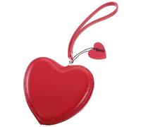 SOIMISS 3 Pz Portamonete Borsetta a Forma Di Cuore Per Bambini Custodia Mano Rossetto Portatile Portamonete Per Ragazze Tasca Portamonete Borsa Del Cuore Pochette Rossa Pu Rosso