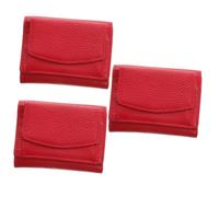 SOIMISS 3 Pz Portamonete per carte di credito pochette rossa per soldi piccolo portafoglio per le donne rfid wallet portafogli rfid porta carte piccole da donna portafoglio donna piccolo
