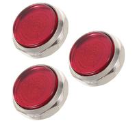 SOIMISS 3 Tappi Valvola Pulsanti per Dita Tromba in Metallo Argento Cristallo Rosso, Accessori di Ricambio per Tromba e Sassofono, Controllo Preciso per Musicisti Professionisti