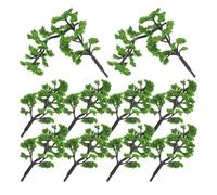SOIMISS 30 Pezzi Alberi in Miniatura in Plastica Verde 8 CM per Diorama e Modellismo Modelli di Pini Finti Resistenti per Paesaggi in Miniatura e Decorazioni Sceniche