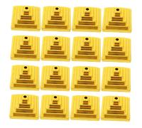 SOIMISS 30 Pezzi Base Del Pennone Base Da Scrivania a Bandiera Flag Della Scrivania Arredamento Della Scrivania Piccolo Cavalletti Per Esposizione Mini Numero Desktop Stand Plastica D'oro