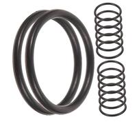 SOIMISS 30 Pezzi Piccolo grembiule di gomma Trombone Slide End in gomma marmitta a tromba anello scorrevole a cornetta Accessori della tromba squilli di tromba gomma da cancellare Nero