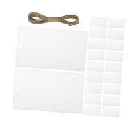 SOIMISS 32 pezzi Tag Organizer per Cucina e Ufficio Etichette Acriliche con Ganci per Appenderle per Classificare e Gestire Spazi Cucina e Scrivania