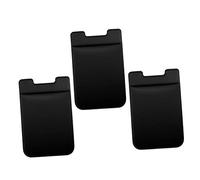 SOIMISS 3pezzi Custodia per Telefono Adesiva Riutilizzabile Portafoglio Ultra Sottile in Tessuto Elastico Resistente Tasca Posteriore per Cellulare senza Borsa