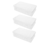 SOIMISS 3pezzi Scatola per Cucito con Organizer per Filo Scatola Portaoggetti per Ricamo e Filo da Cucito per Conservare e Trasportare Materiali da