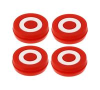 SOIMISS 4 Ammortizzatori Antivibrazione per Racchette Tennis Rosso in Silicone Riduttori per Maggiore Comfort e Protezione Gomito Tennista