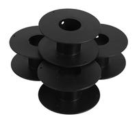 SOIMISS 4 Pezzi Bobina per Prolunga Esterna in Plastica Nera Avvolgicavo Leggero Multifunzionale Organizer Cavi Elettrici Portatile per Uso Domestico e Professionale