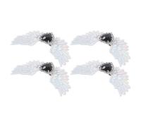 SOIMISS 4 Pezzi Clip per Scarpe Gotiche a Forma di Angelo con Cristalli Accessori Decorativi in Lega di Zinco per Stivali e Scarpe Fermagli per Eventi e Abbigliamento Casual Stile Dark