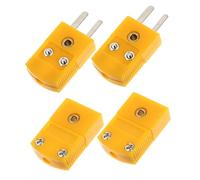 SOIMISS 4 pezzi Connettore Termocoppia K Tipo Miniatura Pin in Plastica Maschio e Femmina per Sensori Temperatura Isolamento e Contatti Metallici Precisi