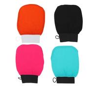 SOIMISS 4 pezzi Guanti Esfolianti Bagno Guanto Scrubber per Pulizia Profonda della Rimuove Cellule Morte e Elastico e Facile Indossare per Gambe e Braccia Colore Casuale Colore Casuale