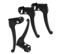 SOIMISS 4 pezzi Maniglie Freno Sedia Rotelle Estese Leve Ergonomiche Destre e Sinistre con Vite in Metallo Facile Installazione Compatibili per Freno Manuale Carrozzina