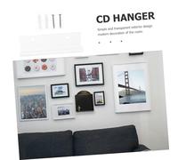 SOIMISS 4 pezzi Muro per Dischi Acrilico Trasparente per Album e Vinili e Ufficio Design Moderno e Espositore per Librerie e Creativi