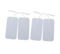 SOIMISS 4 pezzi Pad Elettrodi Autoadesivi per Elettrostimolazione Gel per Bassa Impedenza Uniforme Compatibili con Fisioterapia Media Frequenza