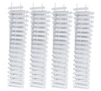 SOIMISS 4 pezzi Recinzione in Legno Miniatura Staccionata Flessibile Bianca per Decorazioni Giardino Te Mini Aiuole e Presepe Ornamento per Vasi e Micro Paesaggi