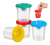 SOIMISS 4 Pezzi Secchio per Lavaggio Pennelli da Pittura Contenitori Colorati Antispruzzo in ABS Resistente Compatto e Facile da Pulire per Artisti e Include Secchi Colore Colore Casuale