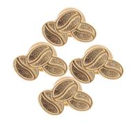 SOIMISS 4 pezzi Spille da Bavero Caffè in Lega di Zinco Accessori Brooch Chicchi di Caffè per Regali Amanti Caffe Distintivi Moda Versatili