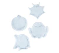 SOIMISS 4 Pezzi Stampi in Silicone per Sottobicchieri Halloween Resistenti e Flessibili per DIY Resina e Decorazioni Personalizzate Facili da Sformare e Creativo per