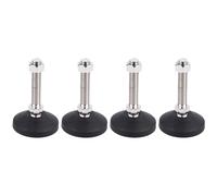 SOIMISS 4 Pezzi Tappetino antiscivolo Gambe per mobili regolabili girevole supporto per mobili tazza coppa del cuscinetto in metallo piede meccanico supporto vasca