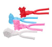 SOIMISS 4 Pinze per Palle di Neve Portatile per Adulti Giocattolo Invernale in Sicura Forma Cartoon Leggero e Facile da Usare per Battaglie sulla Neve e Giochi sulla Spiaggia