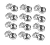 SOIMISS 400 pezzi Contenitori Alluminio per Candele Tealight Resistenti Temperature Base Vuota Rotonda per Fai da Te e Artigianato
