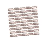 SOIMISS 45 Pezzi Mollette per Chioma Donna Eleganti in Metallo Marrone da 3,2 Cm con Sei Denti, Facili da Tenere Strette, per Acconciature e Uso Quotidiano