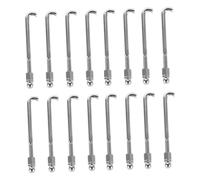 SOIMISS 48 Pezzi Dado Del Gancio Banjo Accessori Per Ganci Per Banjo J Bolts Accessori Ganci Di Tensione Attrezzatura Per La Riparazione Del Musicista J Bullone Argento Metallo