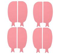 SOIMISS 4paia Cuscinetti in Silicone per Piegaciglia Forma di Pesce per Permanente Ciglia Innesto Lifting delle Ciglia Strumenti Separatore per Occhi