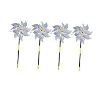 SOIMISS 4pezzi Mulino Vento Per Uccelli Riflettente Per Esterni Da Resistente Intemperie Usura Per Cortile Patio